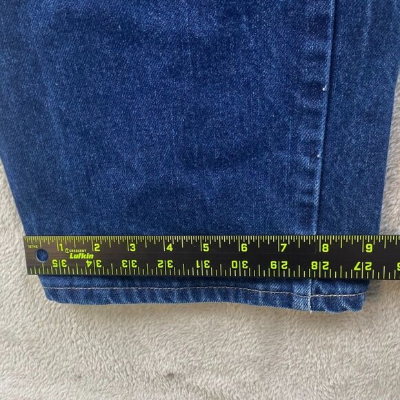 Dickies Men's Work Jeans 35x28 Hemmed Straight Flame-Resistant FR Blue Denim Wor - Picture 8 of 16